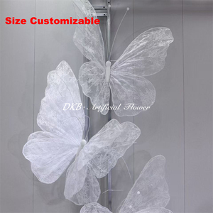 Fleur artificielle géante populaire pour mariage, type coquelicot et pivoine, avec feuilles en dentelle, pour décoration de fenêtre, fête et mariage - Product Image 3