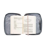 Housse de Bible avec poignée robuste et fermeture éclair, sac de transport portable et simple, pochette de protection, accessoires et fournitures pour l'étude biblique