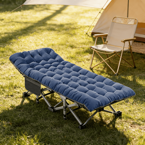 Lit <span class=keywords><strong>de</strong></span> camping pliable pour adultes, lit <span class=keywords><strong>de</strong></span> camp portable robuste pour l'extérieur avec <span class=keywords><strong>sac</strong></span> <span class=keywords><strong>de</strong></span> transport pour la randonnée, les voyages, la sieste au bureau - Product Image 3