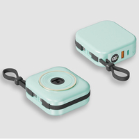 Batterie externe intelligente 10000mAh Mini rose MagSafe avec câbles et écran LED, chargeur sans fil magnétique PD 22.5W