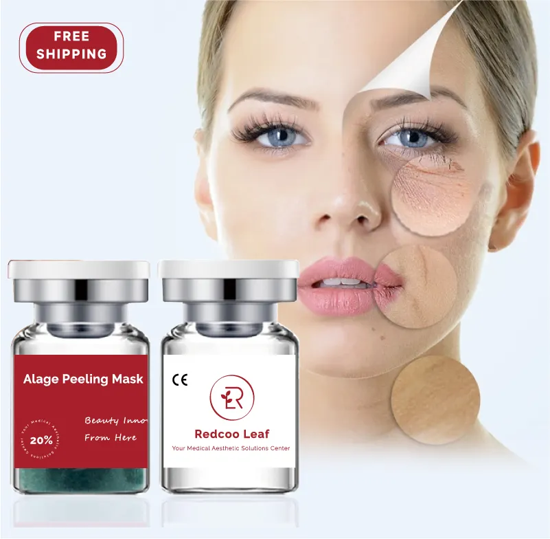 Redcooleaf 20% शैवाल चेहरे को छीलकर फेस मास्क Spongilla Spicules छीलने पाउडर मुँहासे उपचार त्वचा की देखभाल