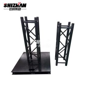 Truss d'éclairage <span class=keywords><strong>en</strong></span> aluminium noir thermolaqué sur mesure, fourni par l'usine, pour scène, événement, <span class=keywords><strong>concert</strong></span>, exposition, stand de salon professionnel - Product Image 1