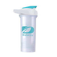 Botella Mezcladora de Proteínas Deportiva de Plástico sin BPA, a Prueba de Fugas, con Logotipo Personalizado, para Gimnasio, Deporte y Actividades al Aire Libre