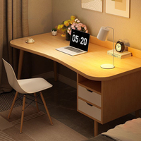Bureau d'Écriture de Chambre Style Personnalisable Simple et Moderne Avec Pieds en Bois Massif, Table d'Étude pour Enfant
