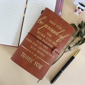 Nuevo Producto, Cuaderno de Viaje Vintage A6, Personalizable, de Cuero PU, Agenda, Planificador y Diario - Product Image 5