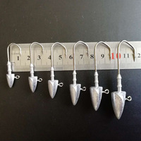 Tête de jig bionique haute résistance 3,5-35g, hameçon anti-accrocs en plomb pour leurre de pêche au bar, au crappie, en eau douce et en eau salée
