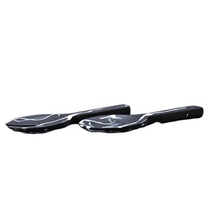 Set di Posate per Insalata con Manico Corto in Resina Ecologica Lavabile in Lavastoviglie di Grado Alimentare Collezione Luxe - Product Image 2