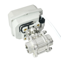Katup Pembuangan Timer 2 Arah DN25 SS304, Katup Kontrol Timer Air Otomatis Elektrik DC24V