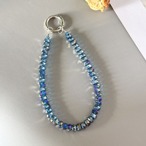 Correa para Teléfono con Cuentas de Cristal Brillantes y Elegantes, Colgante para iPhone, Accesorios para <span class=keywords><strong>Airpods</strong></span>, Bolsa, Cordón Colgante para Mujer - Product Image 3