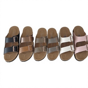 Nouvelle Arrivée Été 2026 : Sandales Confortables en Daim <span class=keywords><strong>Nubuck</strong></span> de Vache, Antidérapantes, Rehaussantes et Plates - Product Image 1