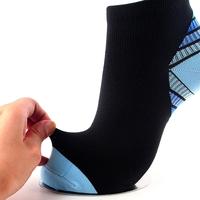 Chaussettes de sport rembourrées pour la cheville, en spandex/nylon/coton, antibactériennes, écologiques, à séchage rapide, pour jeunes, course à pied estivale
