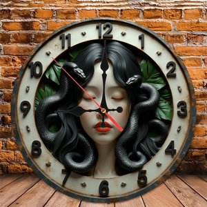 Round Wooden Wall <b>Clock</b> 25x25Cm Silent Non Ticking Easy Read Home Living Room Decor - Product Image 5