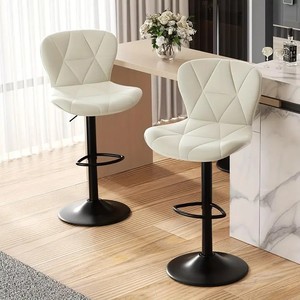 Venta Directa de Fábrica Runwood: Taburete de Bar Negro con Respaldo, <span class=keywords><strong>Sillas</strong></span> <span class=keywords><strong>Giratorias</strong></span> <span class=keywords><strong>para</strong></span> Vestíbulo de Hotel, Taburete Alto con Respaldo Alto al por Mayor - Product Image 6