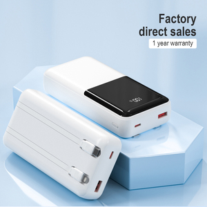 แบตสำรองความจุสูง 20000 มิลลิแอมป์ชั่วโมง ชาร์จเร็วแบบ Type C สายในตัว 3C พกพาสะดวก พร้อมหน้าจอแสดงผลดิจิตอล - Product Image 2