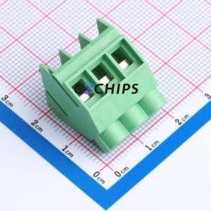 JL636S-63503G01 Screw Terminal Block Through hole Component (THT),P=6.35mm Connector 1x3P 6.35mm Green Through Hole - Product Image 1