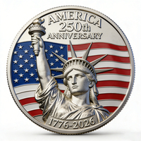 Monedas 3D de Aleación de Zinc del Fabricante, Diseño de Metal Esmaltado Personalizado, Bañado en Oro, Moneda de Desafío Personalizada de Doble Cara
