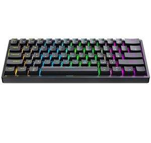 New 60% <b>Wired</b> Gaming <b>Keyboard</b> Mini Usb Oem Odm Tablet Style Small Computer Mechanical Switch Rgb Gaming Mechanical <b>Keyboard</b> Sk61 - Product Image 1
