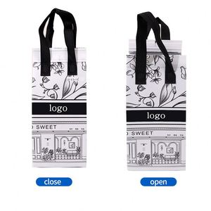 Sacs isothermes réutilisables personnalisés avec logo et design - Sacs isothermes non tissés pour aliments, sacs à café à emporter - Product Image 2