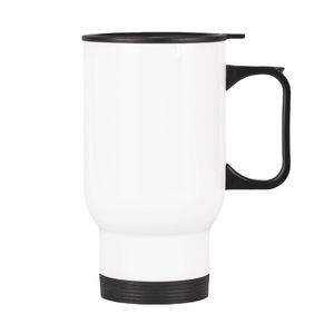 Borraccia sportiva in acciaio inox bianco, disponibile in Spagna, per stampa a sublimazione a trasferimento termico, per regali promozionali personalizzati - Product Image 1