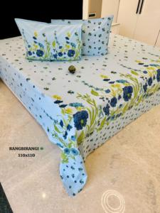 Rangbirangi Bedding Set Floral Discharge Print <b>Quilt</b> Cover Set Red <b>Bedspread</b> Pillow Covers for Bedroom Home Use - Product Image 2