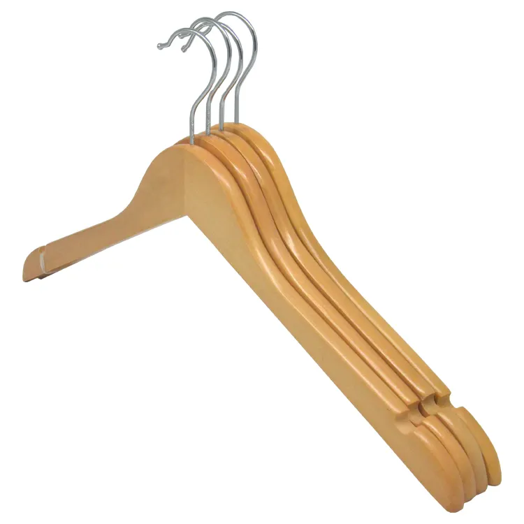 Wholesale adult baby coat hanger rack hook wooden hanger for clothes in bulk