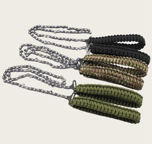 <span class=keywords><strong>Scie</strong></span> à chaîne de poche de survie en plein air d'urgence avec poignée en paracorde, <span class=keywords><strong>scie</strong></span> à chaîne pliable, <span class=keywords><strong>scie</strong></span> à fil manuelle - Product Image 3