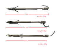 En gros, fléchettes de chasse en acier inoxydable pour l'extérieur, flèches de catapulte et fléchettes de pêche puissantes pour la pêche en eau profonde, pour le tir en extérieur des adultes