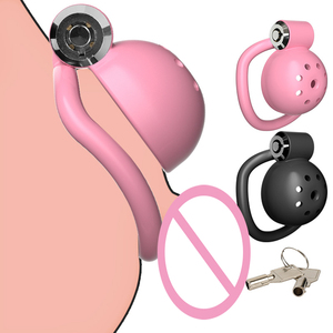 Cage de chasteté avec 5 anneaux Cock Cage jouet sexuel adulte, pénis Bondage serrure urétrale avec prise mâle cocu érotique Couple BDSM jouet - Product Image 1