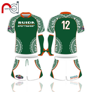 2019 Personnalisé Maillots <span class=keywords><strong>De</strong></span> <span class=keywords><strong>Rugby</strong></span> Avec Chaussettes Vert Bleu Maillots 2020 Maillots <span class=keywords><strong>de</strong></span> <span class=keywords><strong>Rugby</strong></span> 3 Pièces Ensemble <span class=keywords><strong>Vêtements</strong></span> - Product Image 3