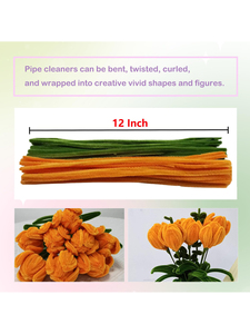 Ramo de tulipán que hace Diy <span class=keywords><strong>Craft</strong></span> Flower Pipe Cleaner <span class=keywords><strong>Craft</strong></span> limpia pipas manualidades Chenille Stem kits artesanales para niños creativos - Product Image 3