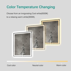 Illuminated Anti-Fog Film <strong>Wireless</strong> Speaker Smart <strong>Mirror</strong> Bathroom LED <strong>Mirror</strong> with Time <strong>Display</strong> - Product Image 3