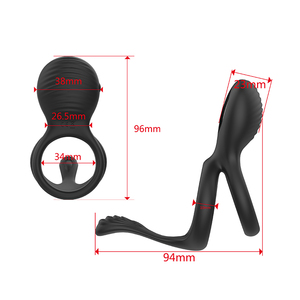 Oem Odm Adulto Pênis Atraso Ejaculação <span class=keywords><strong>Sex</strong></span> Toys Controle Remoto 10 Modo Vibratório <span class=keywords><strong>Sex</strong></span> Cock Ring - Product Image 6