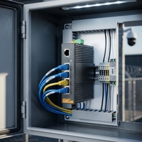 Nouvel Arrivage 2026 SH LINK SH-G005-P Commutateur Réseau Ethernet Industriel 5 Ports 100M 1Gbps IP40 Sans Ventilateur -40°C~85°C pour le Secteur des Trajets Routiers