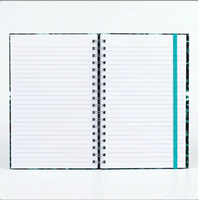 Carnet spirale A5 Neon Glow Soccer, couverture en papier holographique 3D en forme de ballon de football, bloc-notes pour enfants, garçons, filles, cadeau scolaire, OEM personnalisé