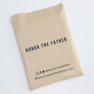 Waterproof Plastic Envelopes Shipping Shoe Wig Beige White Poly Plastic Mailer Biodegradable Poly Mailing <b>Bags</b> - Product Image 2