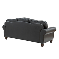 Ensemble de canapés modulaires sectionnels en cuir véritable, confortables et luxueux, pour salon, appartement, hôtel et hôpital, avec ottoman, modèle 2026