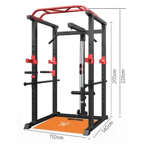 Home Gym Apparatuur Power Rack Power Cage Squat Rack Met Bank