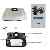 Nouveau climatiseur de toit électrique universel pour camping-car, 12V/24V DC, pour refroidissement et chauffage, adaptable et améliorable