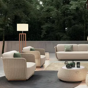 Высококачественный высококачественный садовый диван из Китая, недорогие алюминиевые садовые наборы для заднего двора, диван, другая уличная мебель