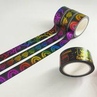 Offre Spéciale personnalisé imprimé feuille holographique clair Washi ruban de masquage
