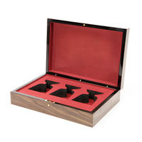 Boîte cadeau en bois personnalisée pour parfums et cosmétiques, étui à charnières pour collectionneurs, imprimé et gravé, boîte à parfum de luxe