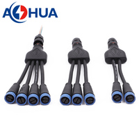 Divisor de Tornillo de 2 Pines Personalizado de 1 a 2/3/4/5 Salidas |   Conector de Cableado Impermeable AHUA para Módulos de Controlador de Potencia