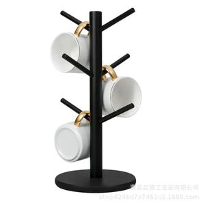 Bamboo <b>Tree</b> Shaped <b>Mug</b> Drainer 4 Layers Desktop Coffee Cup Hanger Storage Rack - Product Image 5