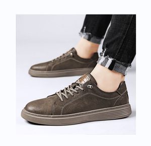 Baskets décontractées grande taille en cuir respirant avec doublure en mesh, style rétro, confortables, à lacets, pour l'hiver, le printemps, l'été et l'automne - Product Image 1
