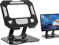 Support portable pour ordinateur portable, support d'écran pliable, support de tablette stable à 360 degrés, support de tablette en alliage d'aluminium, grand support de tablette