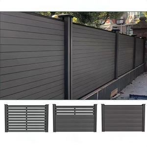 Clôture en bois plastique WPC Anti-corrosion Imperméable Écologique Ignifuge Design moderne Jardin extérieur École Salle Villa - Product Image 6