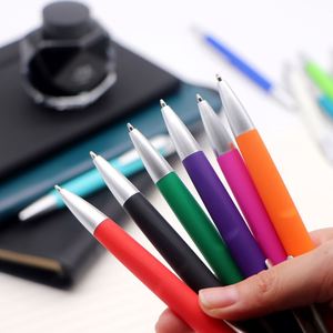 Stylo publicitaire personnalisé en plastique avec logo d'entreprise, bille noire 1,0 mm, rechargeable, cadeau promotionnel haut de gamme, commande en gros - Product Image 3