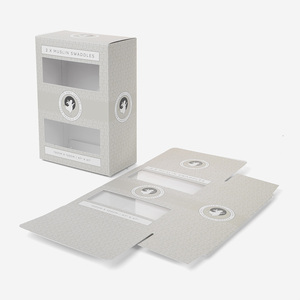 Boîte pliante <span class=keywords><strong>en</strong></span> carton <span class=keywords><strong>gris</strong></span> pour la vente au détail, conception d'emballage rigide <span class=keywords><strong>en</strong></span> <span class=keywords><strong>papier</strong></span> pour serviettes de bain personnalisées <span class=keywords><strong>en</strong></span> flexographie - Product Image 2