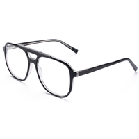 Monture de lunettes optiques Elan Optical RD26125, modèle classique populaire à double pont, monture intégrale unisexe en acétate, écologique