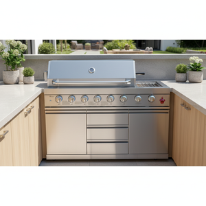 Griglia <span class=keywords><strong>a</strong></span> <span class=keywords><strong>Gas</strong></span> Indipendente di Alta Qualità <span class=keywords><strong>a</strong></span> 6 Bruciatori per Barbecue all'Aperto con Bruciatore Posteriore <span class=keywords><strong>a</strong></span> Infrarossi - Product Image 1